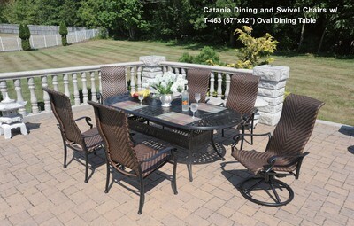 Catania Collection Oval Dining Set