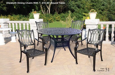 Elizabeth Collection 5pc Dining Set