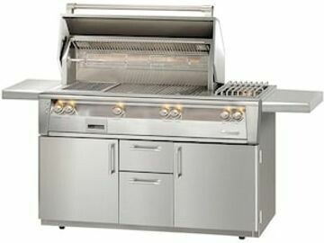 Alfresco ALXE 56-Inch Natural Gas Deluxe Grill With Sear Zone, Rotisserie