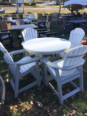 5 pieces bar height 42” table and 4 bar chairs