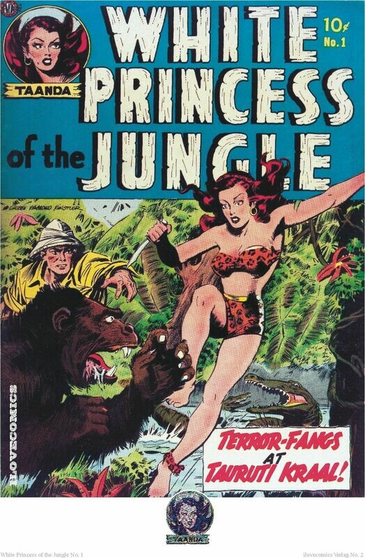 Poster A4 - White Princess of the Jungle Nr. 1 Poster A4 - White Princess of the Jungle Nr. 1