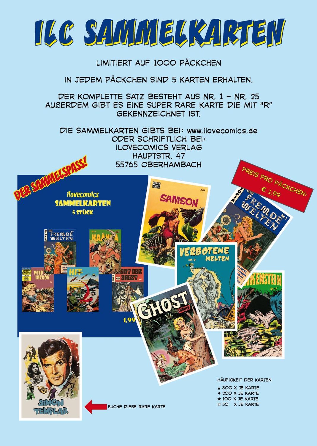 ILC - Sammelkarten - 10 Päckchen ILC - Sammelkarten - 10 Päckchen