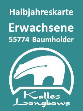Halbjahreskarte 2026 - Bogenparcours Baumholder - für Erwachsene Halbjahreskarte 2026 - Bogenparcours Baumholder - für Erwachsene