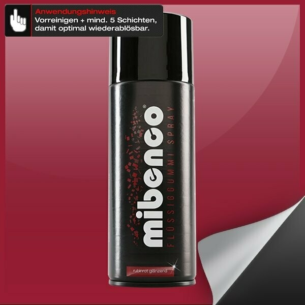 Flüssiggummi SPRAY, 400 ml, rubinrot glänzend