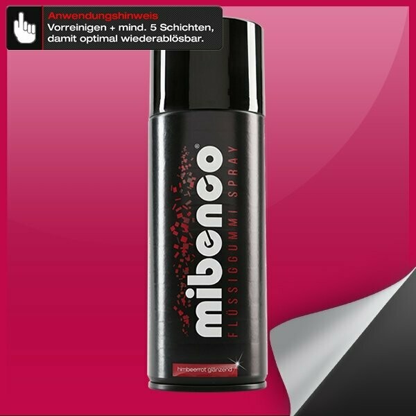 Flüssiggummi SPRAY, 400 ml, himbeerrot glänzend