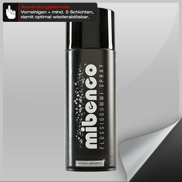 Flüssiggummi SPRAY, 400 ml, telegrau glänzend