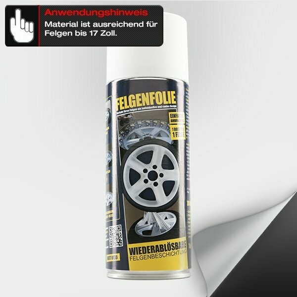 FELGENFOLIE-SPRAY, 400 ml, weiss matt