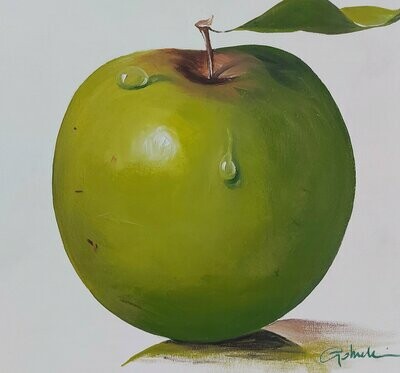 Blockbild " Apfel" Kunstdruck von Paolo Golinelli