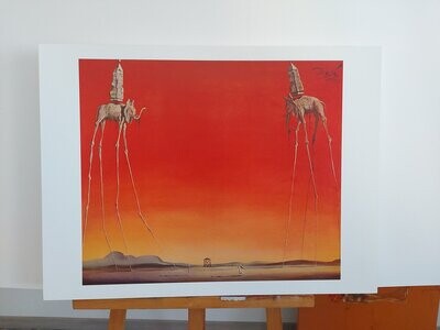 Blockbild Kunstdruck von Dali
