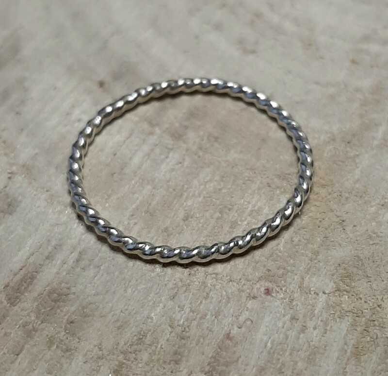 Zilveren stapelring 