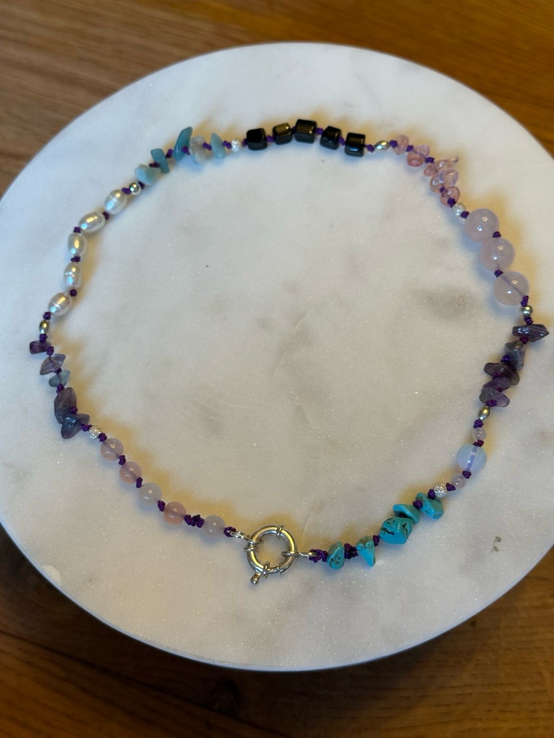 Kralenketting Amethist