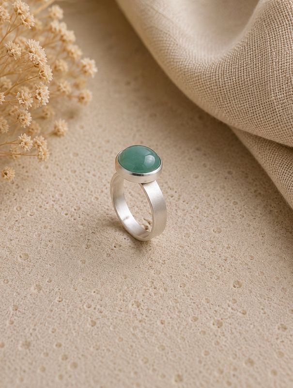 Aventurijn ring