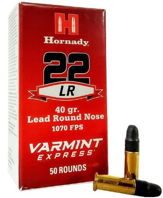 Hornady Varmint Express - 40grain Lead Round Nose .22LR 50