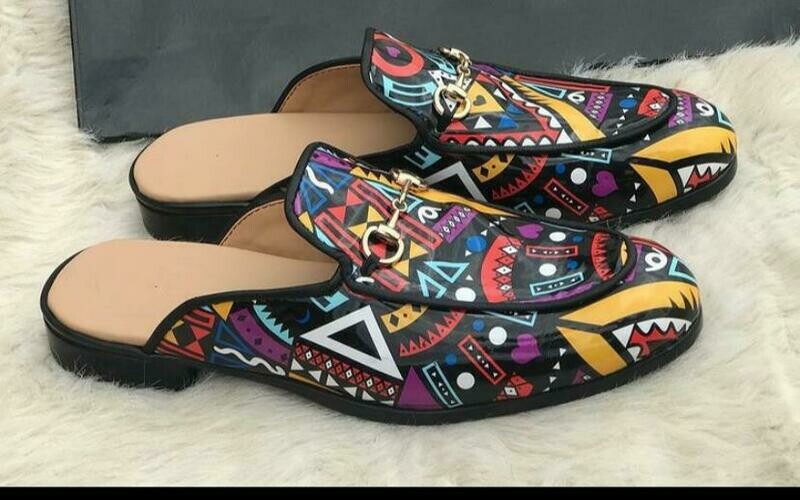 Colorful Male Half shoes