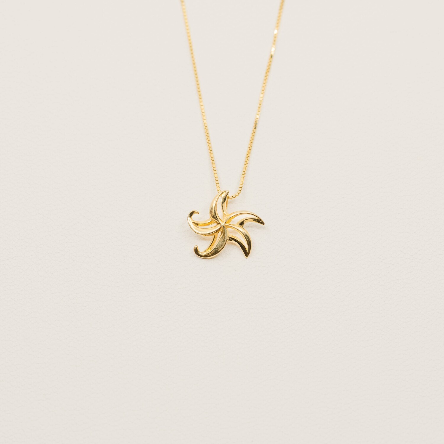 14kt. Gold 3D Starfish Pendant mark 14k Solid Gold New