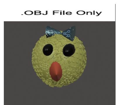 3D Texture Chicken Head Design