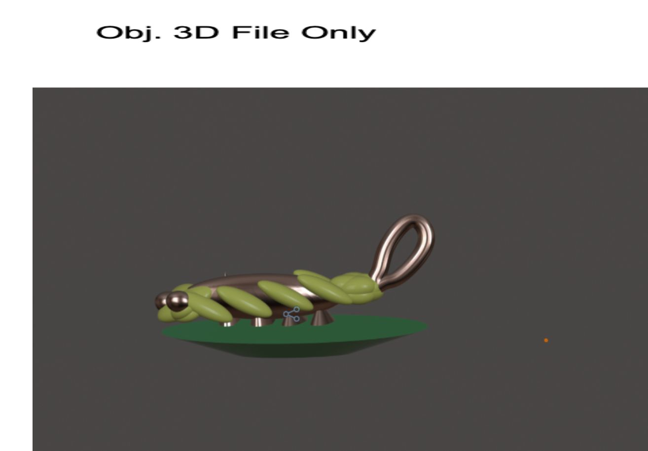 Miniature Lizard Crit .OBJ File Only for 3D Printing