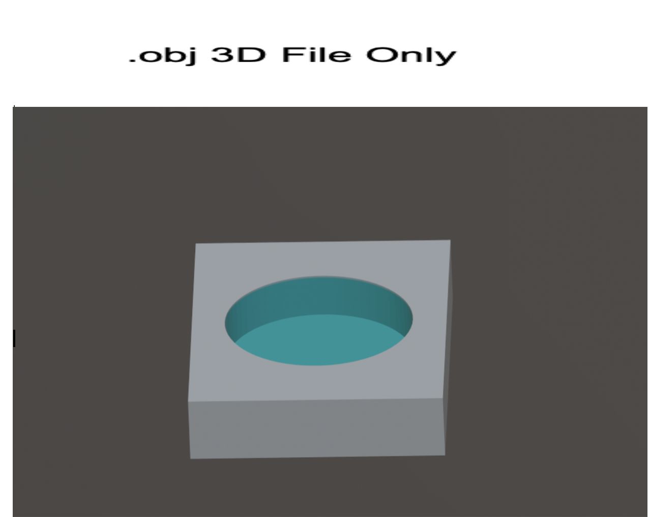 3d Mini Pool Design Model Only .OBJ File