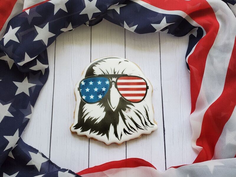 Pre-Recorded Digital Eagle Sunglasses Cookie Decorating Class