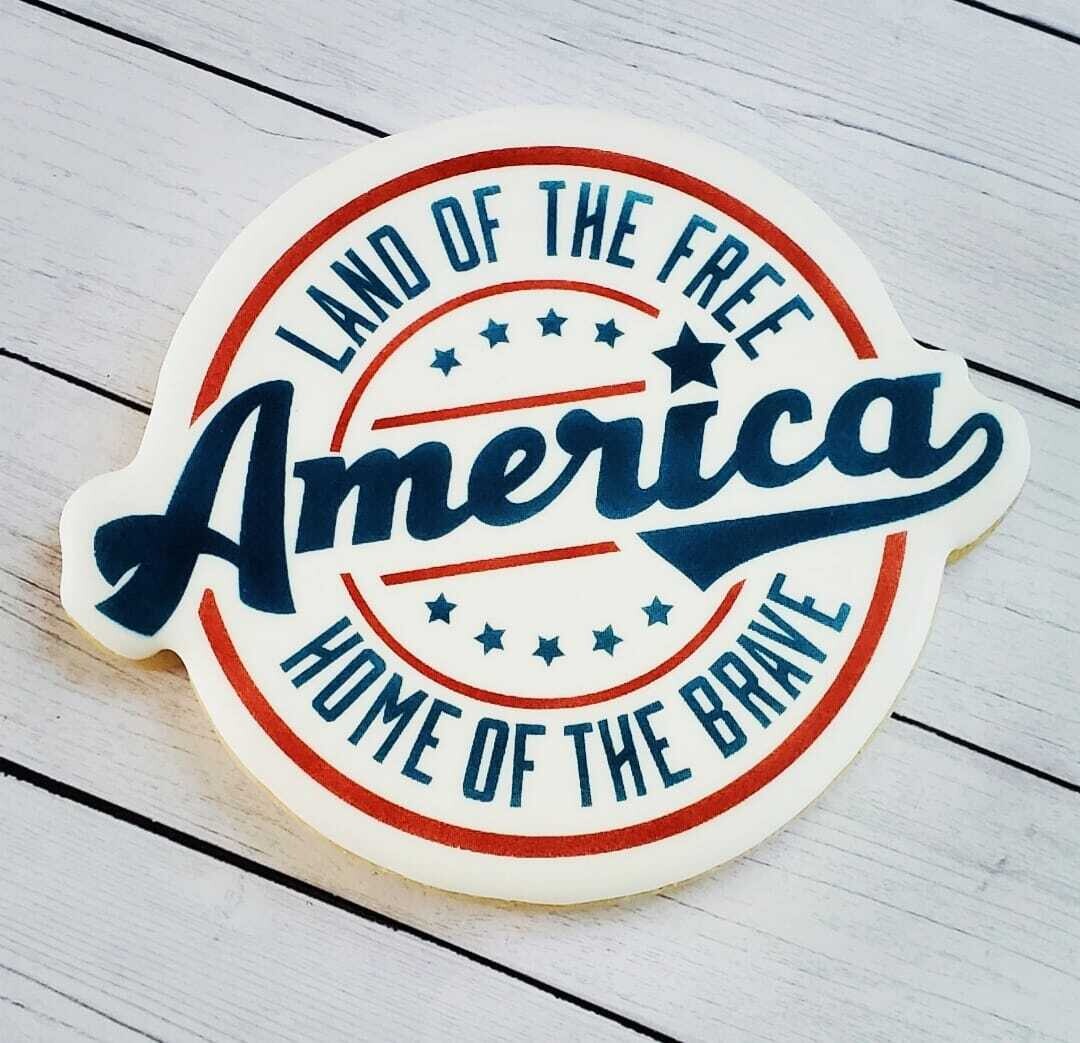 Pre-Recorded Digital America Plaque Cookie Decorating Class