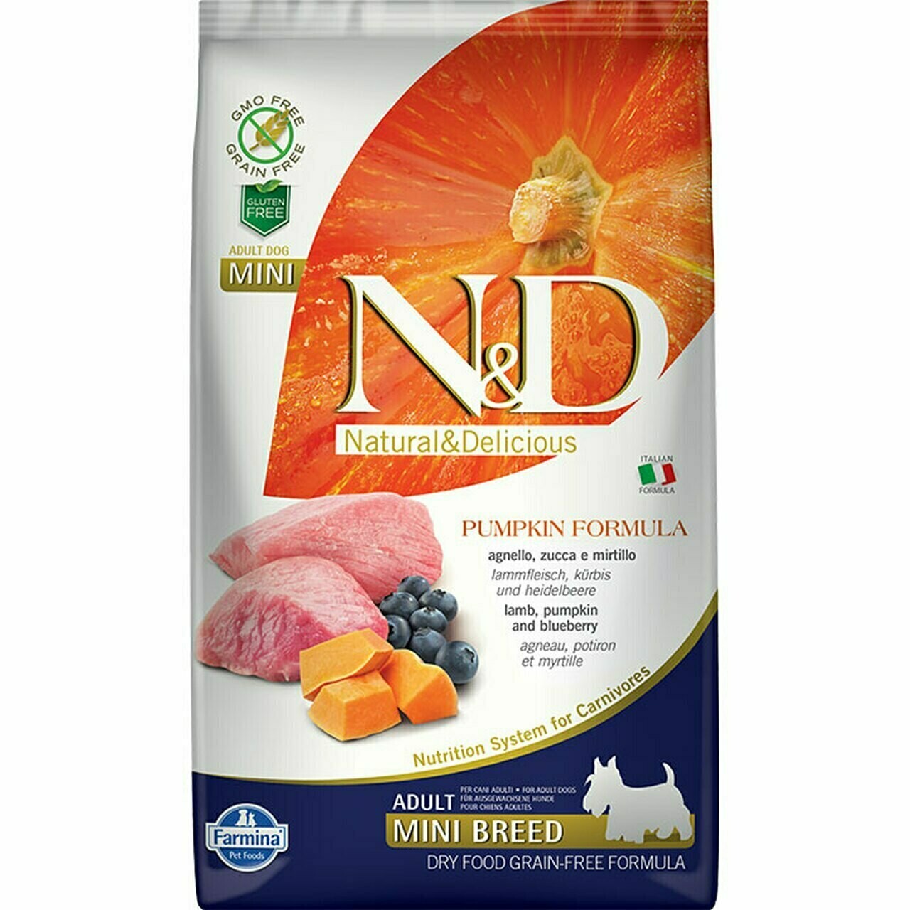 N&D Lamb Pumpkin Mini Adult AD Grain Free 7kg
