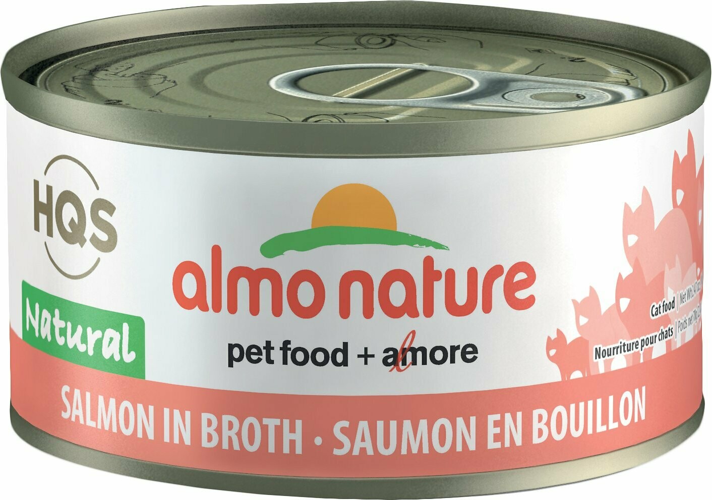 Almo Nature Cat HQS Salmon in Broth 2.47OZ