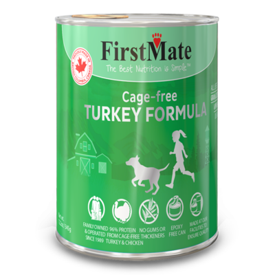 FirstMate Turkey Limited Ingredient Grain-Free Canned Dog Food, 12.2-oz