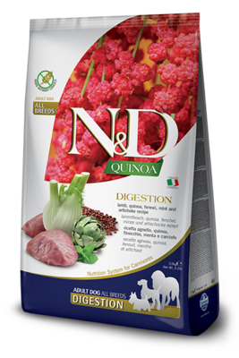 Farmina N&D Quinoa Digestion Lamb Dry Dog Food, 5.5-lb