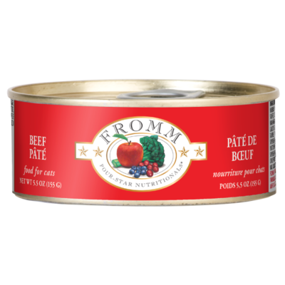 Fromm Four Star Beef Pate Canned Cat Food, 5.5-oz