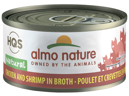 Almo Nature HQS Natural Chicken & Shrimp in Broth Grain-Free Canned Cat Food, 2.47-oz