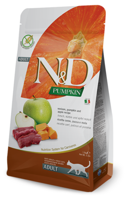 Farmina N&D Pumpkin Venison & Apple Dry Cat Food, 11-lbs