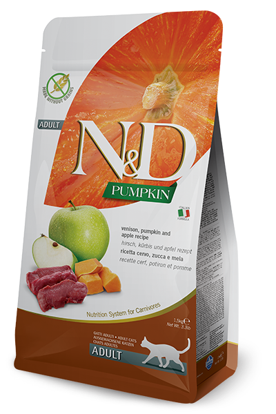 Farmina N&D Pumpkin Venison & Apple Dry Cat Food, 3.3-lb