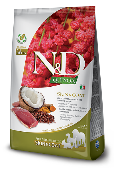 Farmina N&D Quinoa Skin & Coat Duck Dry Dog Food, 5.5-lb