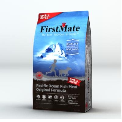 FirstMate Small Bites Pacific Ocean Fish Meal Original Limited Ingredient Diet Grain-Free Dry Dog Food, 5-lb