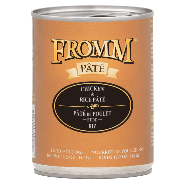 Fromm Chicken & Rice Pate Canned Dog Food, 12.2-oz