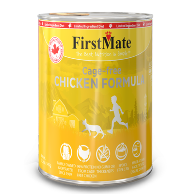 FirstMate Chicken Limited Ingredient Grain-Free Canned Cat Food, 12.2-oz