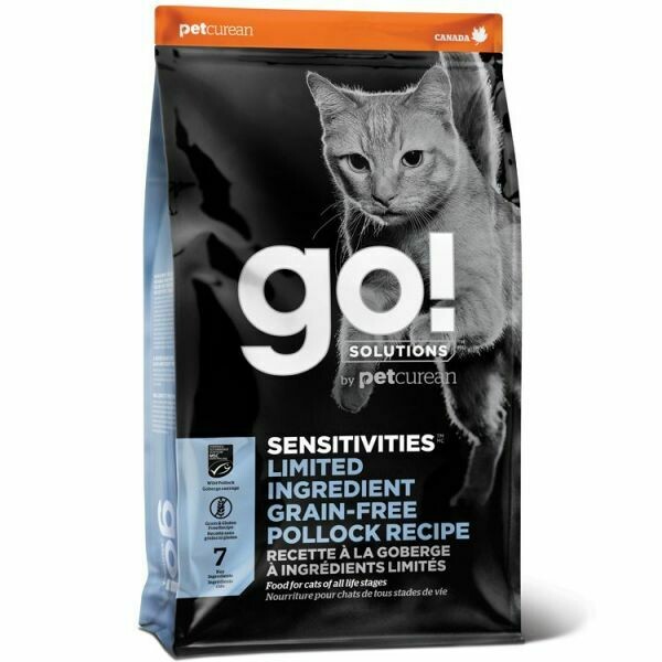 Go! Solutions Sensitivity + Shine Limited Ingredient Pollock Dry Cat Food, 8-lb