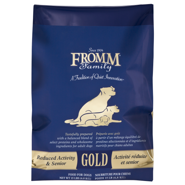 Fromm Gold Reduced Activity and Senior Dry Dog Food, 15-lb