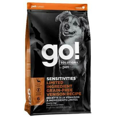 Go! Solutions Sensitivities Limited Ingredient Venison Grain-Free Dry Dog Food, 3.5-lb