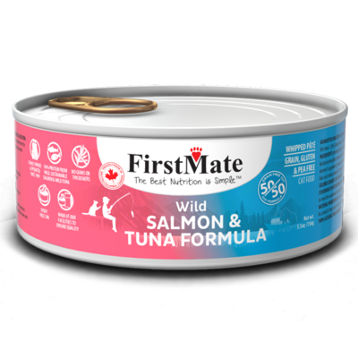 FirstMate 50/50 Salmon & Tuna Grain-Free Canned Cat Food, 5.5-oz