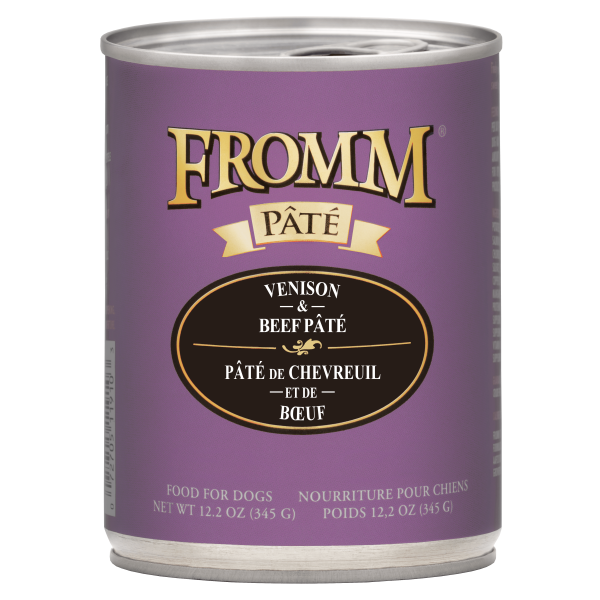 Fromm Venison & Beef Pate Canned Dog Food, 12.2-oz
