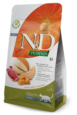 Farmina N&D Pumpkin Duck & Cantaloupe Melon Adult Dry Cat Food, 3.3-lb