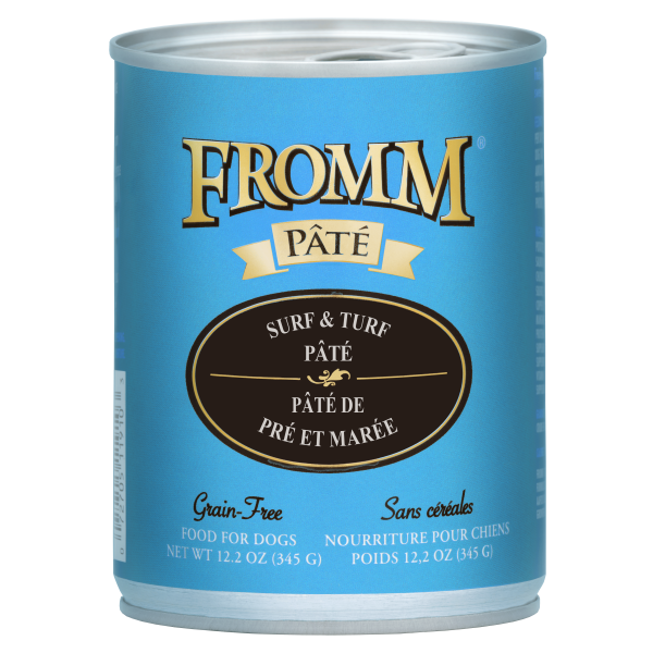 Fromm Surf & Turf Pate Canned Dog Food, 12.2-oz