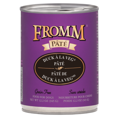Fromm Duck A La Veg Pate Canned Dog Food, 12.2-oz