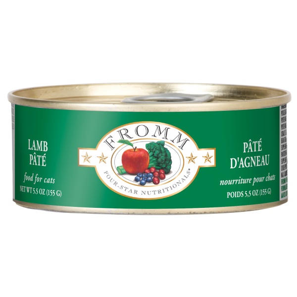 Fromm Four Star Lamb Pate Canned Cat Food, 5.5-oz