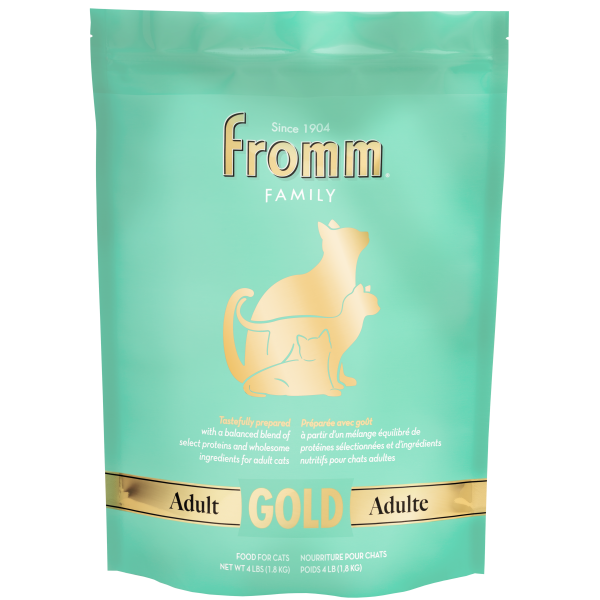 Fromm Gold Adult Dry Cat Food, Green, 4-lb