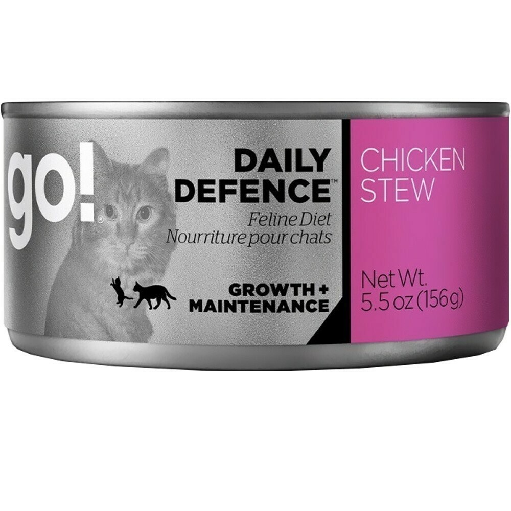 Go! Daily Defence Chicken Stew Wet Cat Food, 5.5-oz