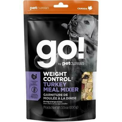 Go! Weight Control Grain-Free Turkey Meal Mixer Freeze-Dried Dog Food Topper, 3.5-oz bag