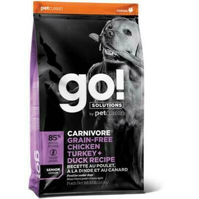 Go Dog Senior Carnivore GF Chicken, Turkey & Duck 9.98KG