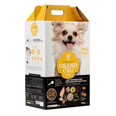 CaniSource Grand Cru Chicken & Duck Formula Grain-Free Dehydrated Dog Food, 10-kg